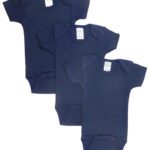 Navy Bodysuit Onezies (Pack of 3)