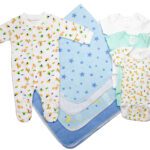 Newborn Baby Boy 8 Pc Layette Baby Shower Gift Set