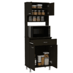 Helis 60 Kitchen Pantry Black Wengue