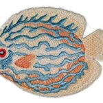 Discus Fish Embroidered Iron On/Sew patch [4.5" x 3.5"]