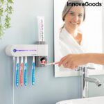 UV Toothbrush Steriliser with Stand and Toothpaste Dispenser Smiluv