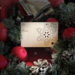 Star Snowflake Holiday Ornament Card #9001