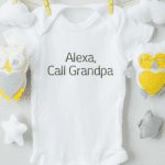 Alexa, Call Grandpa Cotton Baby Bodysuit