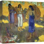 Global Gallery GCS-277665-16-142 16 in. Three Tahitian Women Against a