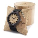 C23 Natural Bamboo Ebony Wood Watch Men