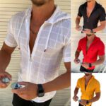 new Casual Shirt Men Autumn Men's Hooded long sleeves shirt Formal Dress Shirts Zipper Cardigan Hip hop Shirt men top