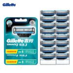 Original Gillette Mach 3 Razor Blades Men Shaving Razor Blade For Men Face Hair Removal Sharp 3-Layer Shaver Blades Tool New Hot