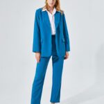 GCAROL Women Blazer And Guard Pants Sets Two Pieces OL Single Breasted Jacket Formal Suit Pleated Trousers Spring Autumn Winter