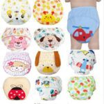 1Pcs Cute Baby Diapers Reusable Nappies Cloth Diaper Washable Infants Children Baby Cotton Training Pants Panties Nappy Changing