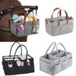 Baby Diaper Organizer Portable Holder Bag for Changing Table Car Newborn Caddy Nappy Bag Maternity Nursery Organizer Storage Bin