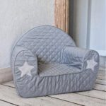 Kids Armchair Milky Grey