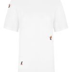 Skiers Embroidered T-Shirt White