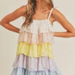 Halter Piece Patchwork Dress