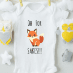 Oh For Fox Sake Cotton Baby Bodysuit