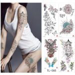 Flower animal totem romantic beautiful bird fragrance waterproof lasting men and women personality temporary tattoo stickers