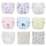 Baby Reusable Diapers Panties Waterproof Infant Nappies Kid Training Pant Cloth Diaper Cotton Washable Breathable Nappy Changing