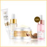 Facial Skin Care Set Snail Collagen Face Cream 24K Gold Serum Eye Cream Anti Aging Health Beauty Sakura Collagen Whitening Cream