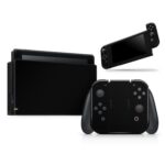 Solid State Black - Full Body Skin Decal Wrap Kit for Nintendo Switch