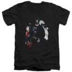 Trevco BM2835-AV-4 Batman & Joker Harley Choke Short Sleeve Cotton Adu