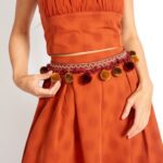 Tulum Vibe Bohemian Pom Pom Belt