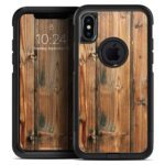 Vertical Raw Aged Wood Planks - Skin Kit for the iPhone OtterBox Cases