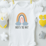 Worth The Wait Cotton Baby Bodysuit