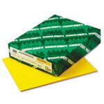 Wausau Paper 22531 Astrobrights Colored Paper  24lb  8.5 x 11  Solar Y