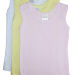 Bambini Girls Pastel Tank Top 3 Pack