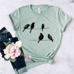 DT0250 Birds On Wire Shirt