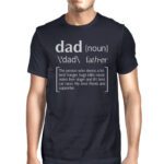 Dad Noun Navy Graphic T-shirt For Men Unique Dad