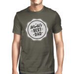 World's Best Dad Mens Dark Gray Round Neck Shirt