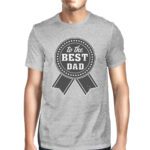 To The Best Dad Mens Grey Vintage Graphic T-Shirt