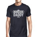 Im A Proud Daddy Mens Navy Vintage T-Shirt Fathers