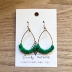 Kelly Green Gold Teardrops