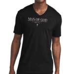 Mens V-neck T-shirt Say It Soul, Man Of God T-shirt, Christian,