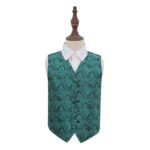 Paisley Waistcoat - Boys - Teal, 28'