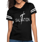 Womens T-shirt Vintage Sport Black S-2xl, Salvation