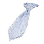 Swirl Pre-Tied Ruche Cravat - Boys - Baby Blue