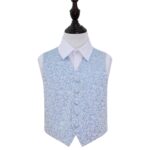 Swirl Waistcoat - Boys - Baby Blue, 32'