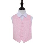 Swirl Waistcoat - Boys - Baby Pink, 24'