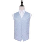 Swirl Waistcoat - Baby Blue, 46'